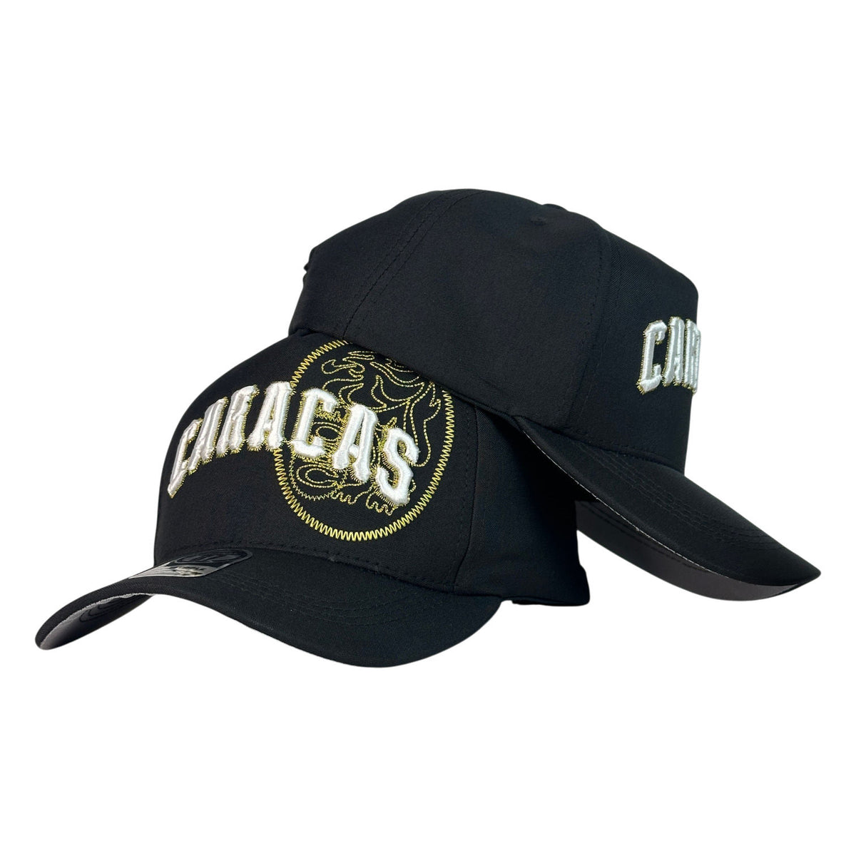 Gorra Venezuela Negra con Bordado en Relieve y Cierre Ajustable.