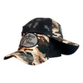 Gorra Bass Pro Shop Camo con Malla Negra y Parche Estampado.