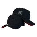Gorra Venezuela Negra con Bordado Frontal y Pedrería en Visera.