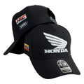 Gorra Motos Negra con Bordado en Relieve y Parches Laterales.