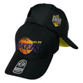 Gorra Equipos Negra con Bordado en Relieve y Visera Amarilla.
