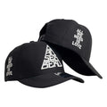 Gorra Venezuela Negra con Bordado en Relieve y Estampado Lateral.