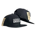 Gorra Venezuela Negra con parche bordado y cierre ajustable.