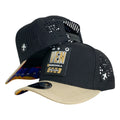 Gorra Venezuela Negra con Paneles Perforados y Parche en Relieve.