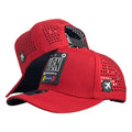 Gorra Venezuela Roja con paneles perforados y parche frontal.