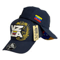 Gorra Venezuela Azul con Bordado en Relieve y Estampado en Visera.