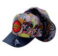Gorra Comics Multicolor con Estampado y Parche Circular.