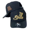 Gorra Elorza Negra con Bordado en Relieve y Parche de Cuero.