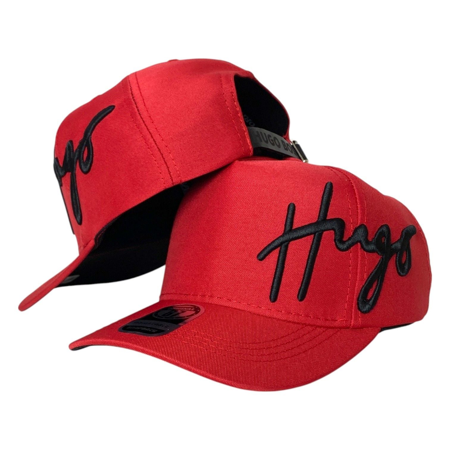 Gorra Hugo Boss Roja con Bordado en Relieve y Cierre Ajustable.