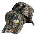 Gorra Caterpillar Camo con Bordado en Relieve y Cierre de Cuero.