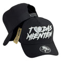 Gorra Full Caps Negra con Bordado en Relieve y Cierre Ajustable.