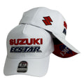 Gorra Motos Blanca con Bordado en Relieve y Estampado Interno.