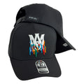 Gorra Amiri Negra con Bordado en Relieve y Logo Multicolor.