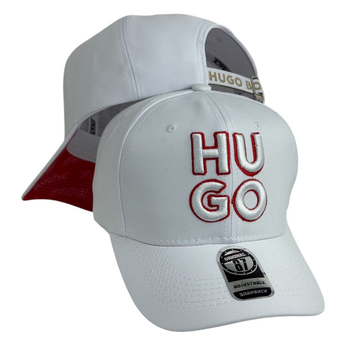Gorra Hugo Boss Blanca con Bordado en Relieve y Cierre Ajustable.