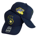 Gorra Equipos Azul con Bordado en Relieve y Bordado de Alta Densidad.