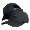 Gorra Lacoste Negra en Cuero con Bordado en Relieve y Cierre de Cuero.