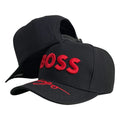 Gorra Hugo Boss Negra con Bordado en Relieve y Bordado en Visera.