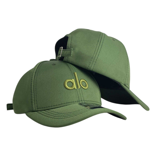 Gorra Alo Verde con Bordado en Relieve y Cierre Metálico.