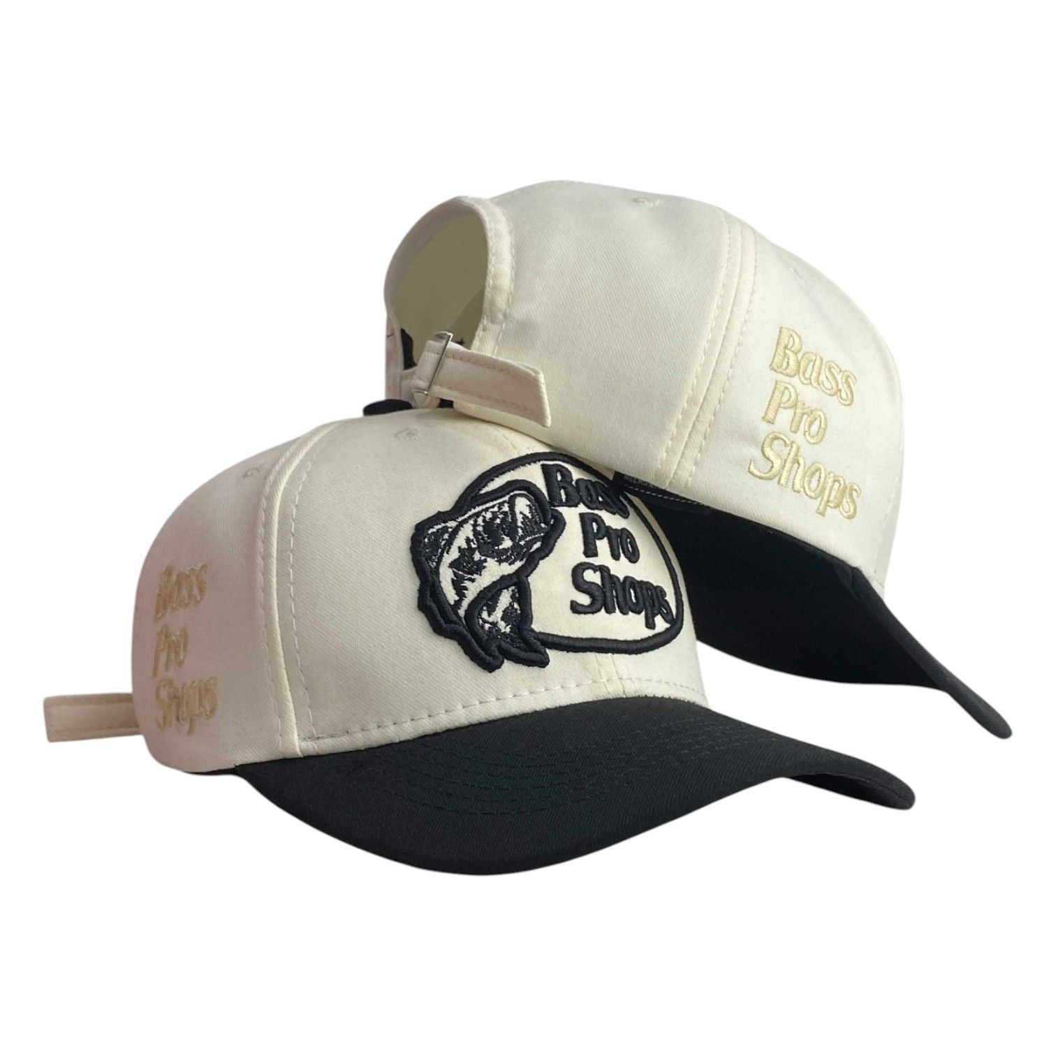 Gorra Top Quality Beige con Visera Negra y Bordado en Relieve.