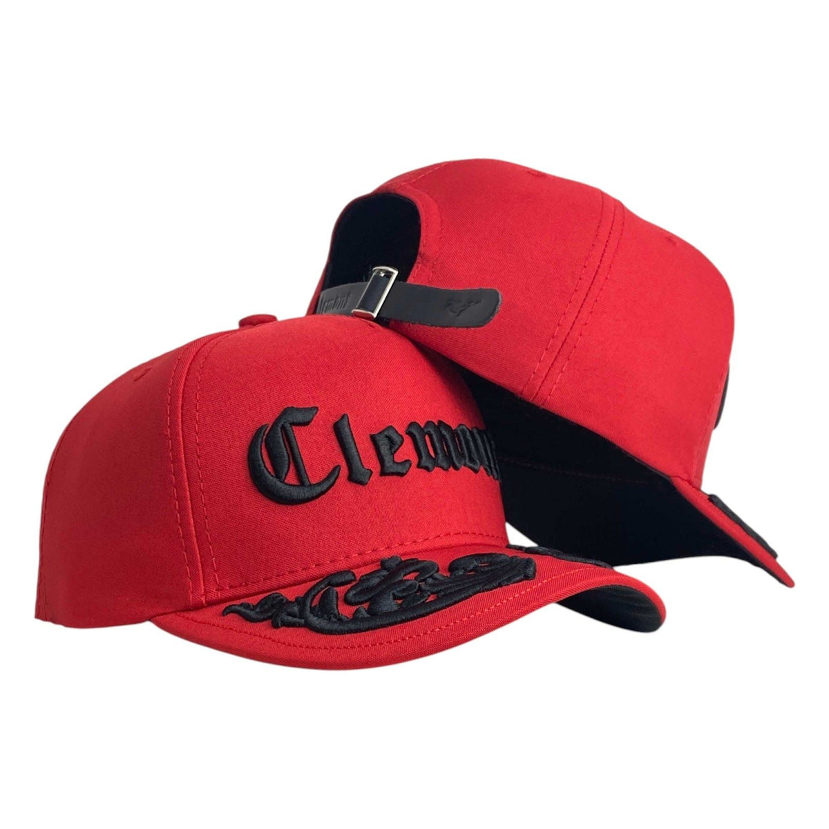 Gorra Clemont Roja con Bordado en Relieve y Cierre de Cuero.