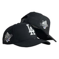 Gorra Full Caps Niño Negra con Bordado en Relieve y Parche World Series.