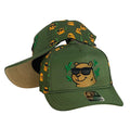 Gorra Full Caps Verde con Estampado de Carpinchos y Bordado en Relieve.