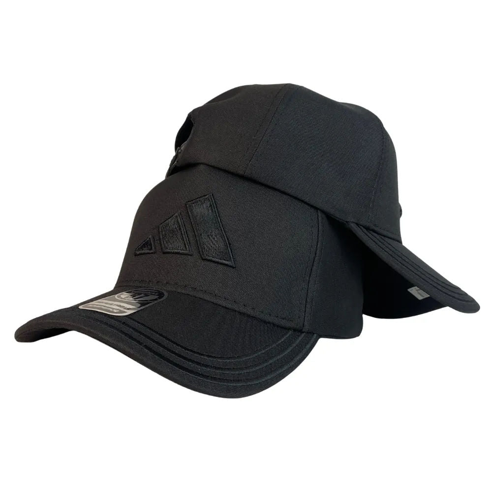Gorra Adidas Negra con Bordado en Relieve y Ajustable.