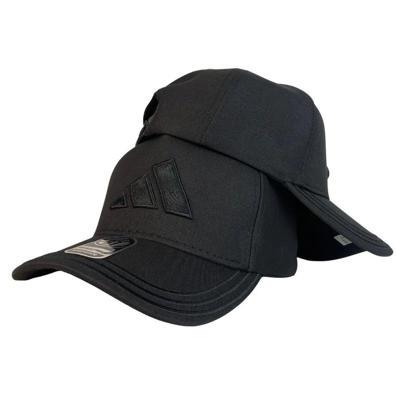 Gorra Adidas Negra con Bordado en Relieve y Ajustable.