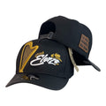 Gorra Elorza Negra con Bordado en Relieve y Parche de Cuero.