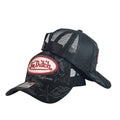 Gorra Von Dutch Negra con Malla Negra y Estampado.