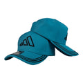 Gorra Adidas Azul con Bordado en Relieve y Visera con Líneas.