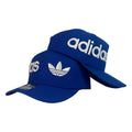 Gorra Adidas Azul con Bordado en Relieve y Logo Trefoil.