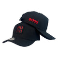 Gorra Hugo Boss Negra con Bordado en Relieve y Parche Frontal.