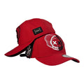 Gorra Monastery Roja con Bordado de Astronauta y Placa Metálica.