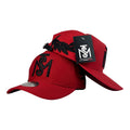 Gorra Monastery Roja con Bordado en Relieve y Bordado de Hojas.