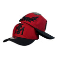 Gorra Monastery Roja con Visera Negra y Bordado en Relieve.