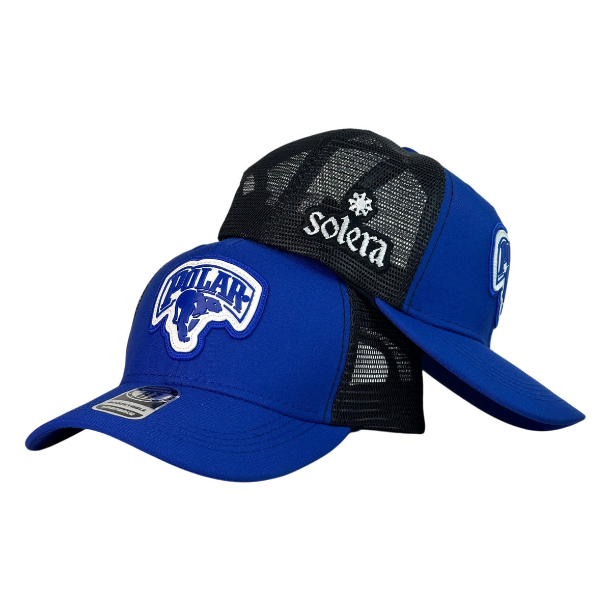 Gorra Venezuela Azul con Malla Negra y Bordado en Relieve.