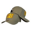 Gorra Caterpillar Beige con Bordado en Relieve y Logo Lateral.