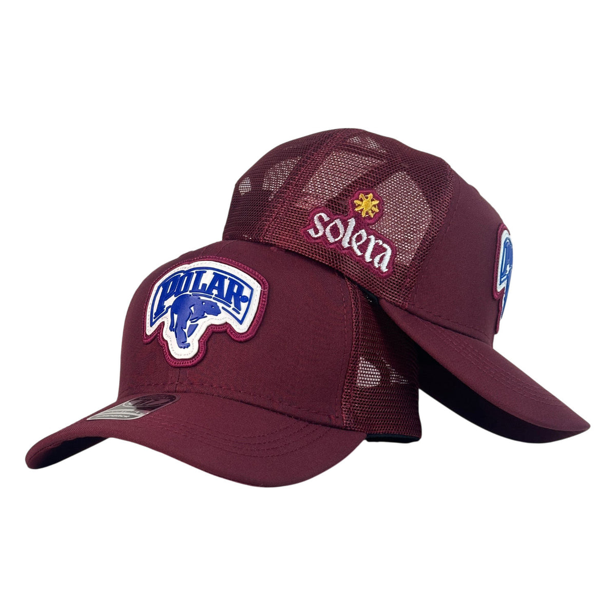 Gorra Venezuela Vinotinto con Malla Trasera y Parche Bordado.