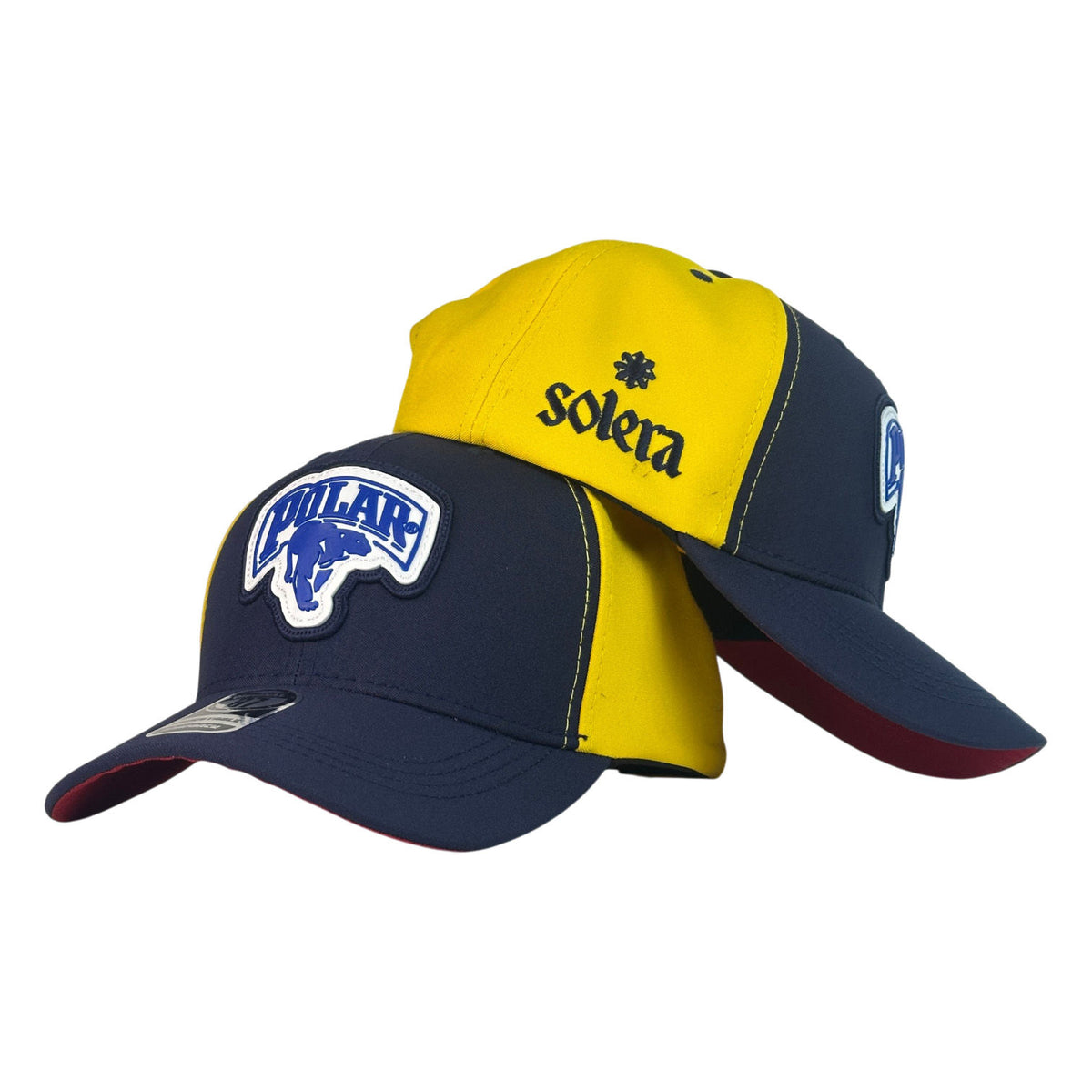 Gorra Venezuela Azul y Amarilla con Bordado Polar y Estampado Solera.