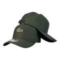 Gorra Lacoste Verde con Bordado de Cocodrilo y Cierre de Cuero.