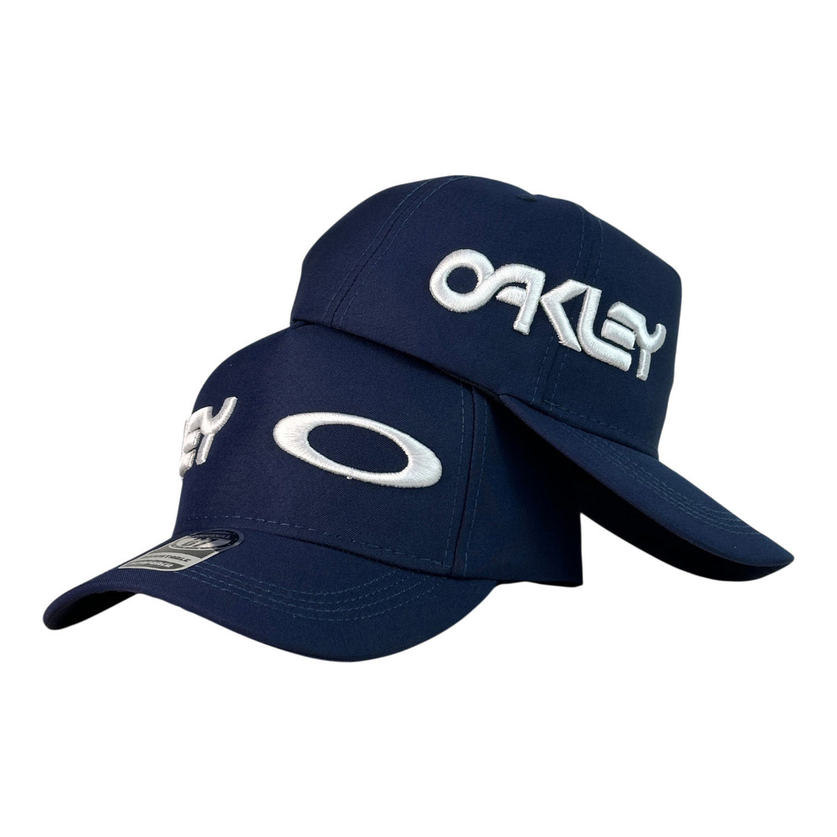 Gorra Oakley Azul con Bordado en Relieve y Logotipo Lateral.
