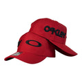 Gorra Oakley Roja con Bordado en Relieve y Logo Lateral.