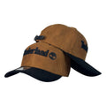 Gorra Timberland Marrón en Gamuza con Visera Negra y Bordado en Relieve.