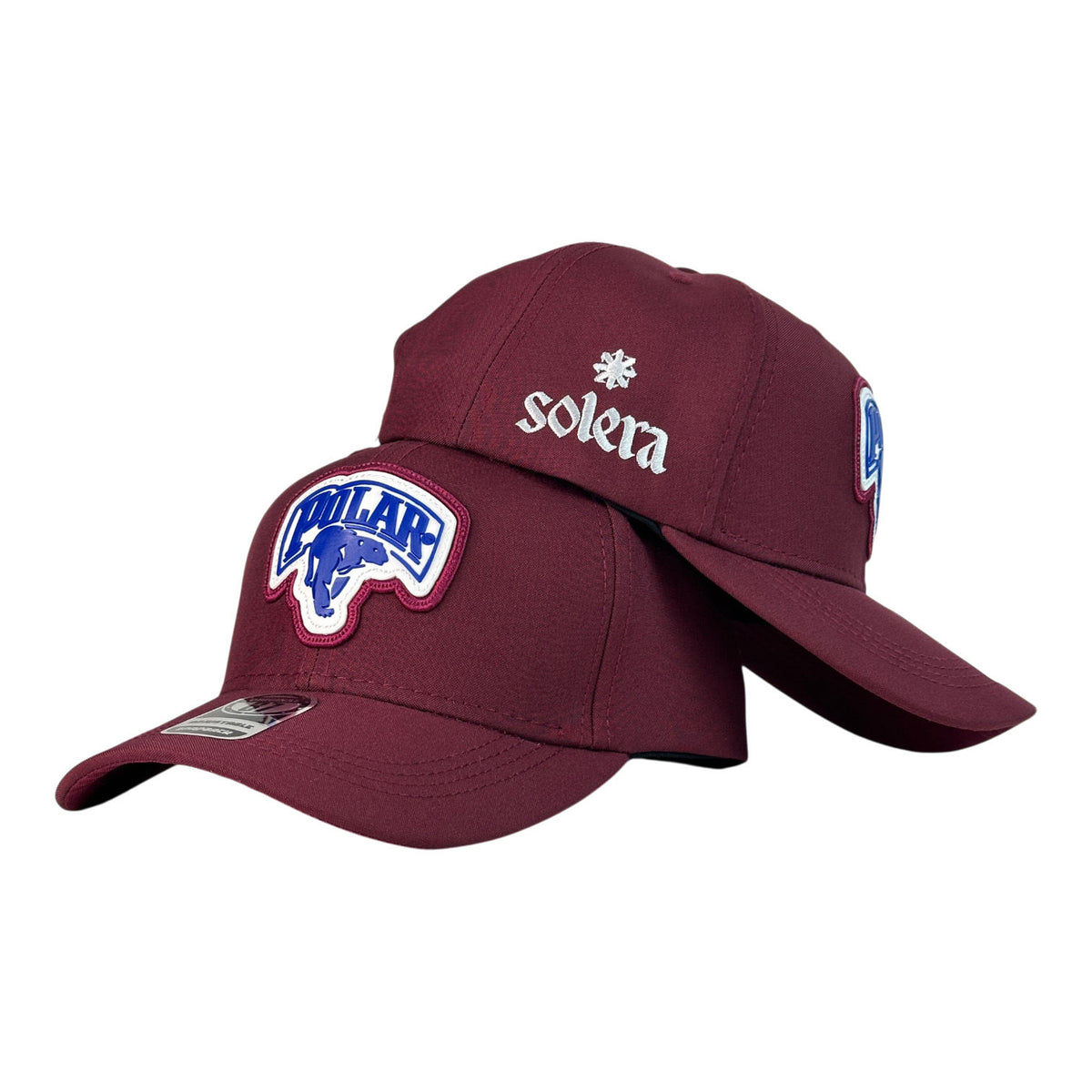 Gorra Venezuela Vinotinto con Bordado de Polar y Bordado de Solera.