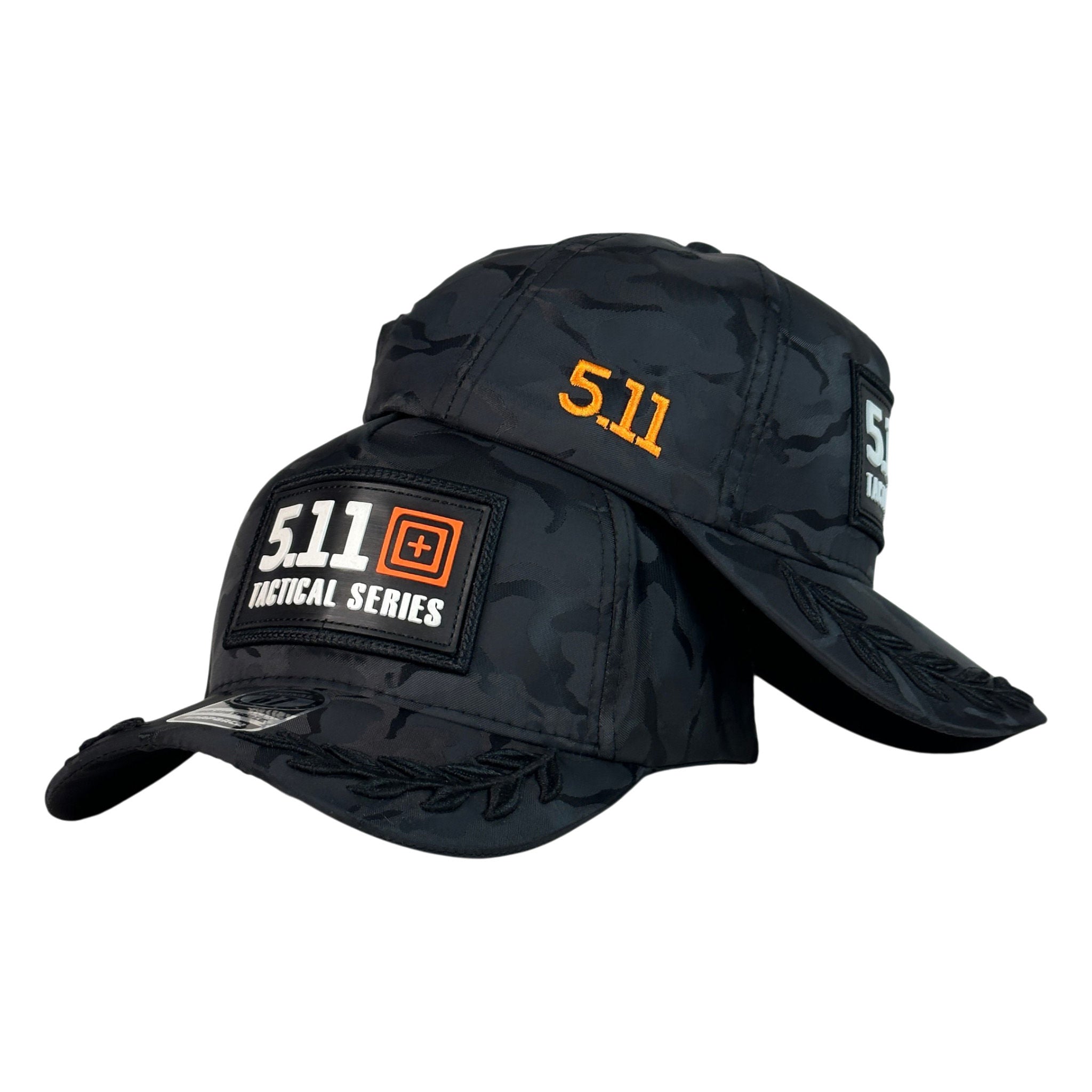 Gorra 5.11 Camo con Parche Táctico y Bordado en Visera.