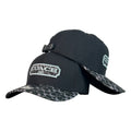 Gorra Coach Negra con Bordado en Relieve y Visera Estampada.