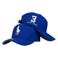 Gorra Polo Azul con Bordado en Relieve y Cierre de Cuero.