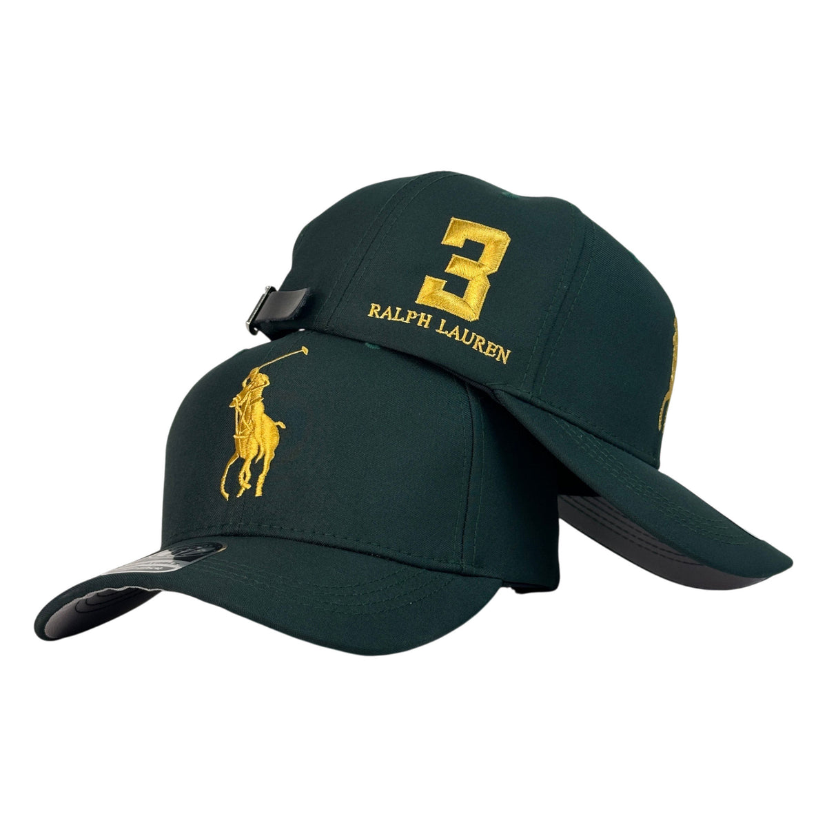 Gorra Polo Verde con Bordado de Alta Densidad y Cierre de Cuero.