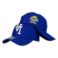 Gorra Equipos Azul con Bordado en Relieve y Parche Conmemorativo.